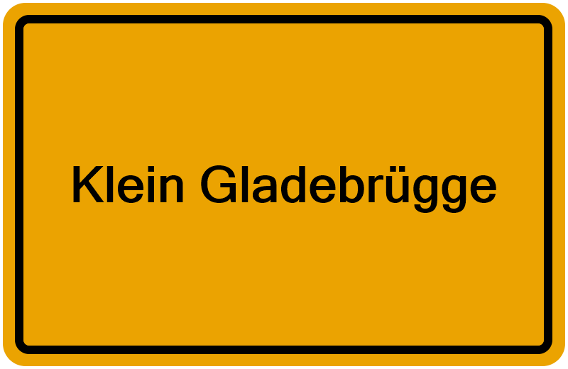 Handelsregisterauszug Klein Gladebrügge